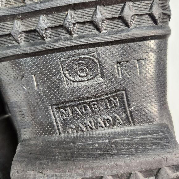 Vtg Ski Doo Boots Mens 6 Snowmobile Embroidered Snow Boots Ice Fishing Utility - Picture 16 of 16